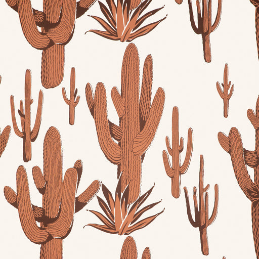 KRAVET COUTURE - CACTI LAND WP- CLAY - Wallcovering by the Roll CLAY