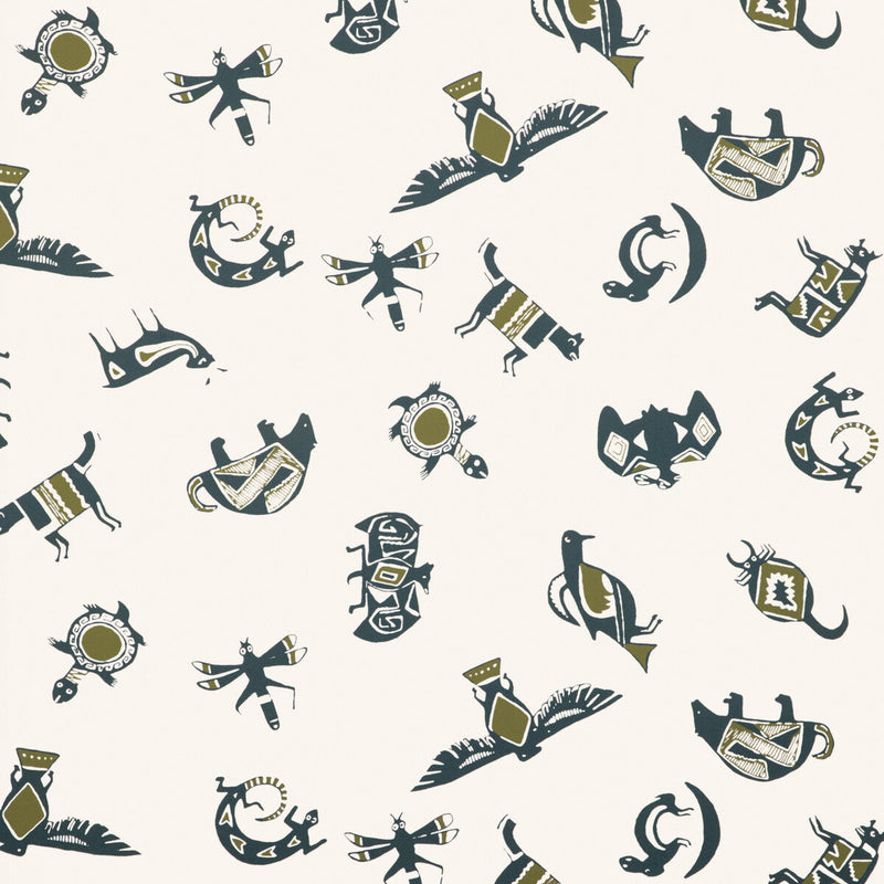 KRAVET COUTURE - MIMBRES WP- AGAVE - Wallcovering by the Roll AGAVE