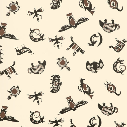 KRAVET COUTURE - MIMBRES WP- UMBER - Wallcovering by the Roll UMBER
