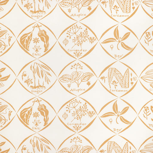 KRAVET COUTURE - SPICES WP- SAFFRON - Wallcovering by the Roll SAFFRON