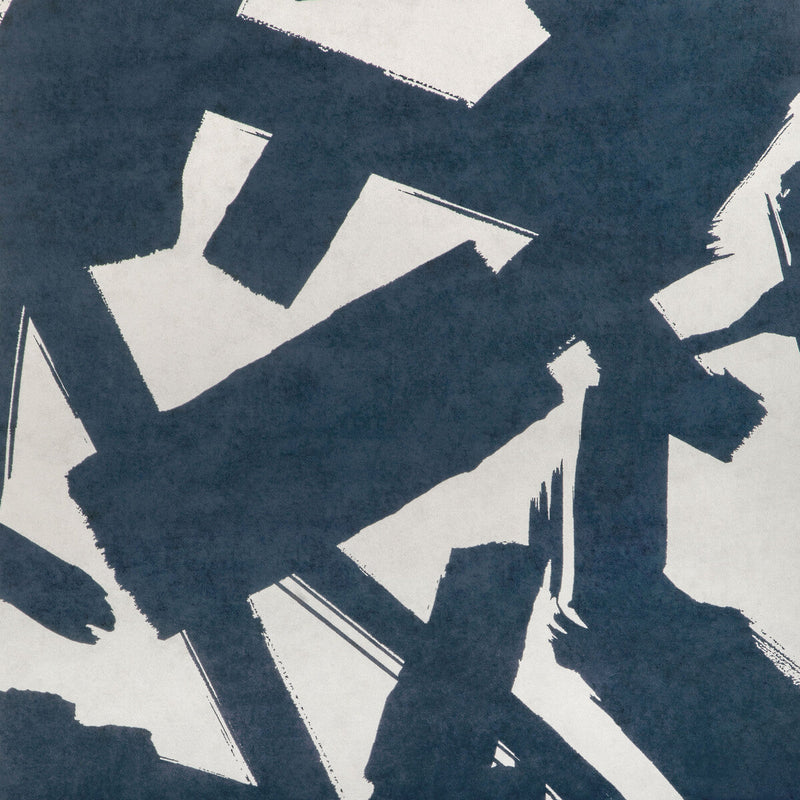 KRAVET COUTURE - BOLD LINES WP- INDIGO - Wallcovering by the Roll INDIGO