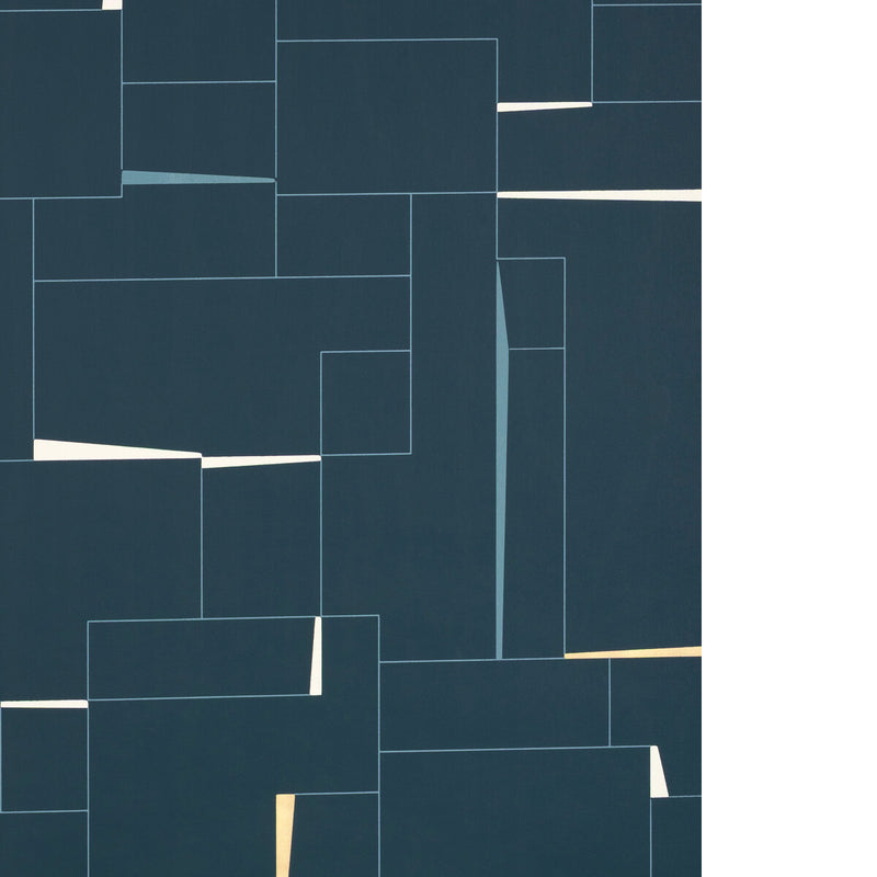 KRAVET COUTURE - COUNTERCULTURE- INDIGO - Wallcovering by the Roll - W4397_50