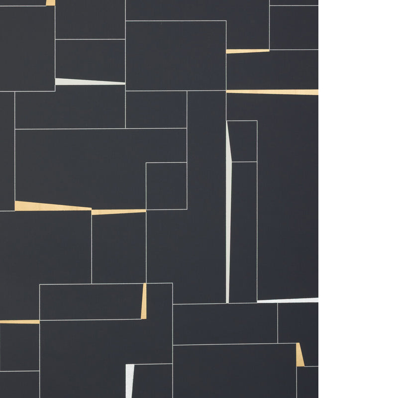 KRAVET COUTURE - COUNTERCULTURE- EBONY - Wallcovering by the Roll - W4397_816