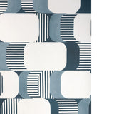 KRAVET COUTURE - GOOD VIBES- INDIGO - Wallcovering by the Roll