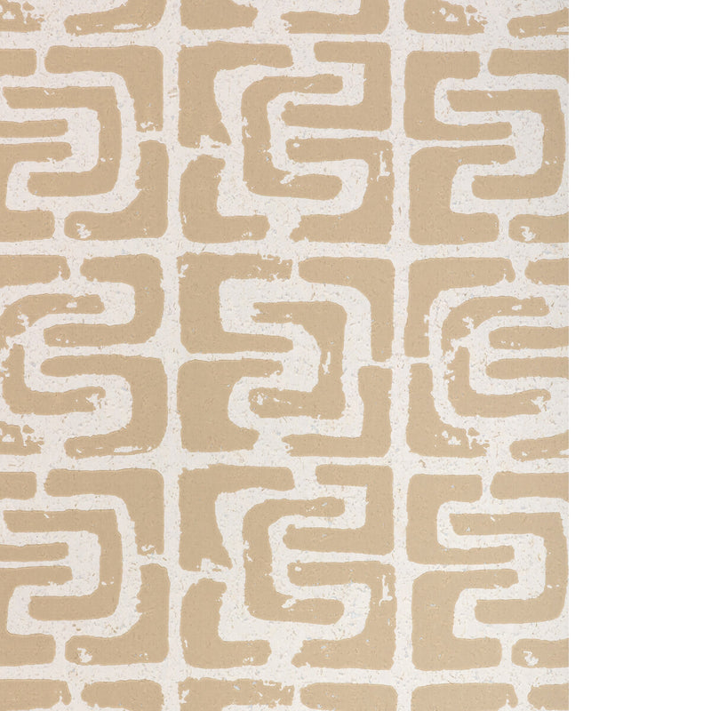 KRAVET COUTURE - OUI BLOC DUE- SAND - Wallcovering by the Roll - W4403_161