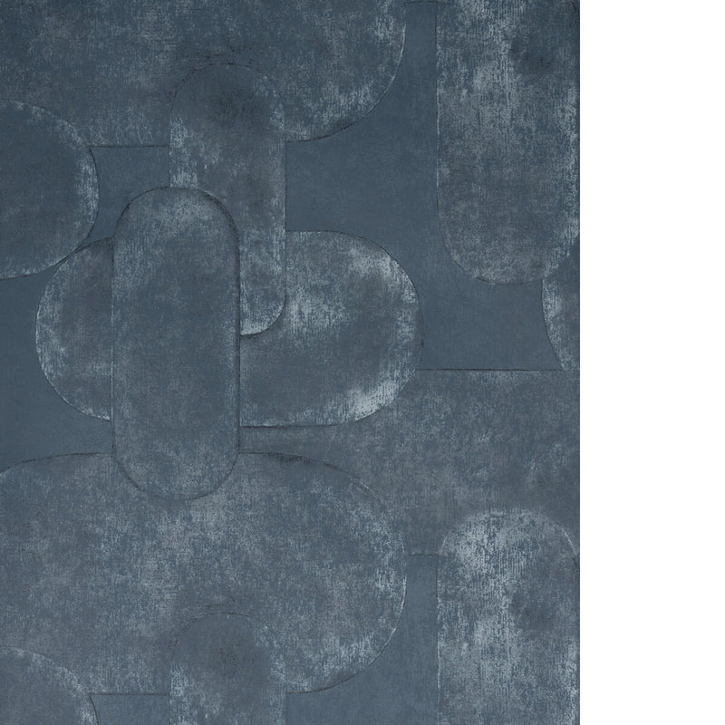 KRAVET COUTURE - ART EFFECT- INDIGO - Wallcovering by the Roll - W4405_155