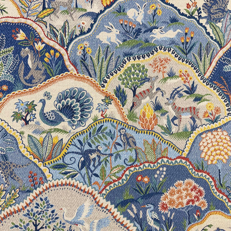 WOODLAND - BLUES - Mag Fabrics - Fabric By The Yard