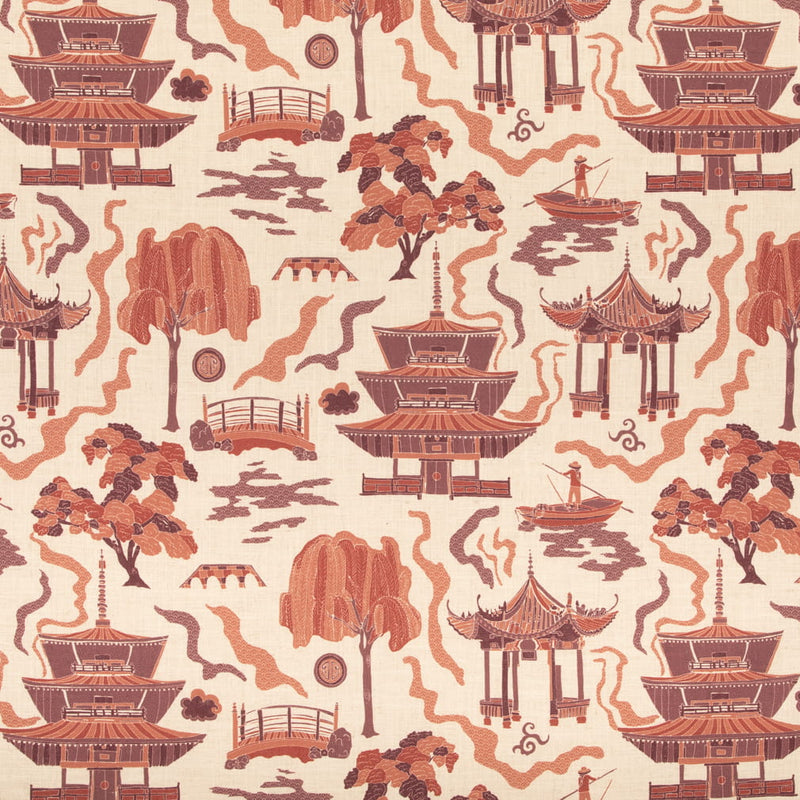 Yuki - Crimson - 29 Park - Fabric by the Yard