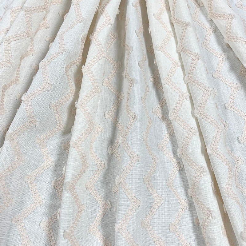 ZAG - PALE PINK - Mag Fabrics - Fabric By The Yard
