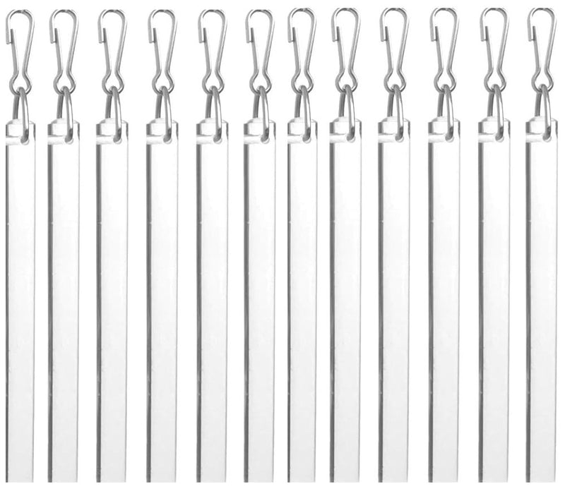 Clear Acrylic Drapery Pull Wand - Available in Multiple Lengths and Pack Sizes - For Easy Movement of Curtain Window Treatments