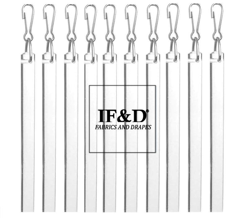Clear Acrylic Drapery Pull Wand - Available in Multiple Lengths and Pack Sizes - For Easy Movement of Curtain Window Treatments