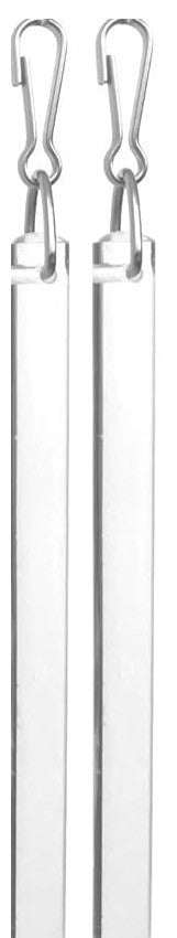 Clear Acrylic Drapery Pull Wand - Available in Multiple Lengths and Pack Sizes - For Easy Movement of Curtain Window Treatments