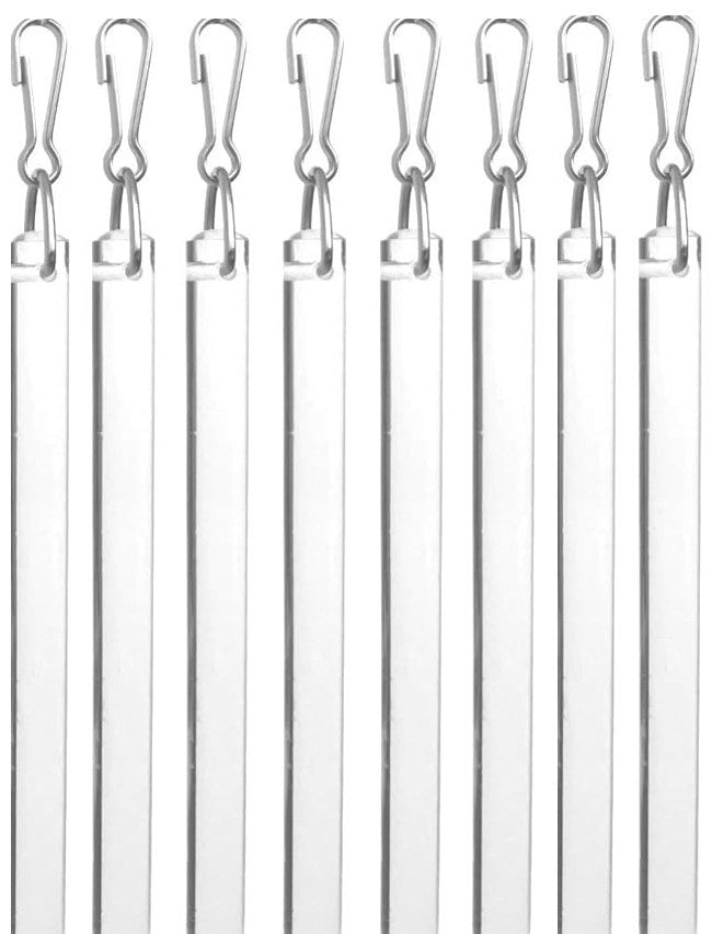 Clear Acrylic Drapery Pull Wand - Available in Multiple Lengths and Pack Sizes - For Easy Movement of Curtain Window Treatments