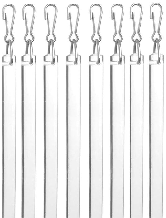 Clear Acrylic Drapery Pull Wand - Available in Multiple Lengths and Pack Sizes - For Easy Movement of Curtain Window Treatments