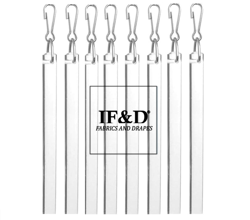 Clear Acrylic Drapery Pull Wand - Available in Multiple Lengths and Pack Sizes - For Easy Movement of Curtain Window Treatments