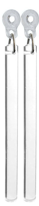 Clear Acrylic Drapery Pull Wands with Plastic Adapters - Available in Multiple Lengths and Pack Sizes - For Easy Movement of Curtain Window Treatments