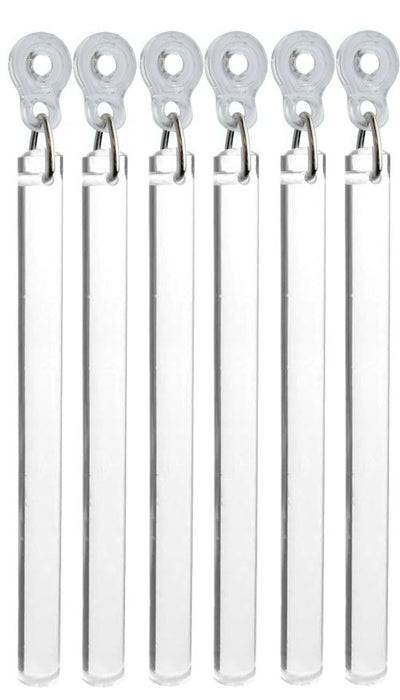 Clear Acrylic Drapery Pull Wands with Plastic Adapters - Available in Multiple Lengths and Pack Sizes - For Easy Movement of Curtain Window Treatments