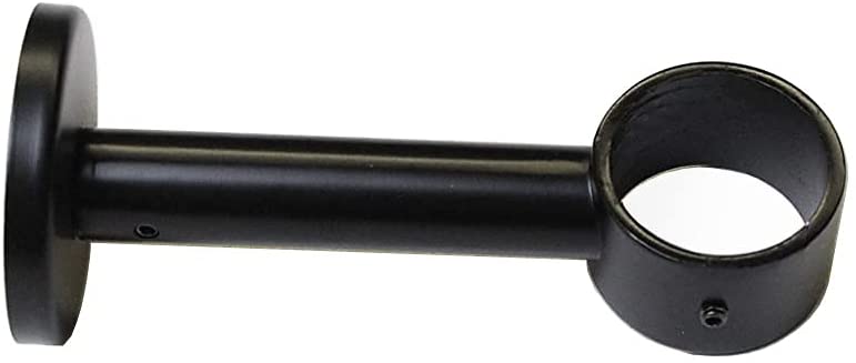 1 Inch Long Fully Enclosed Bracket to Use With Your Own Rod - Available in Gold, Bronze, Silver, Black Finishes
