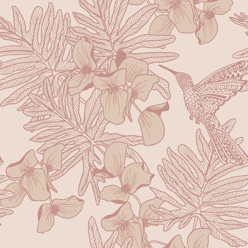 Maxwell - HUMMINGBIRD (WP) - BEACH - Wallcovering by the 11 Yard Roll