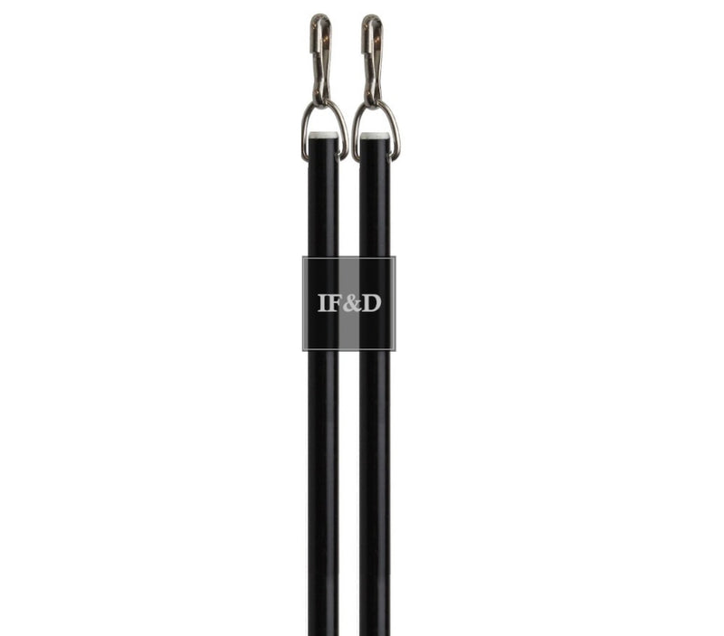 Black Fiberglass Drapery Pull Wand - Available in Multiple Lengths and Pack Sizes - For Easy Opening and Closing of Curtain Window Treatments