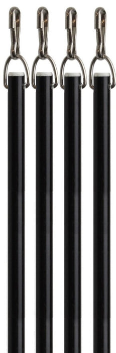 Black Fiberglass Drapery Pull Wand - Available in Multiple Lengths and Pack Sizes - For Easy Opening and Closing of Curtain Window Treatments