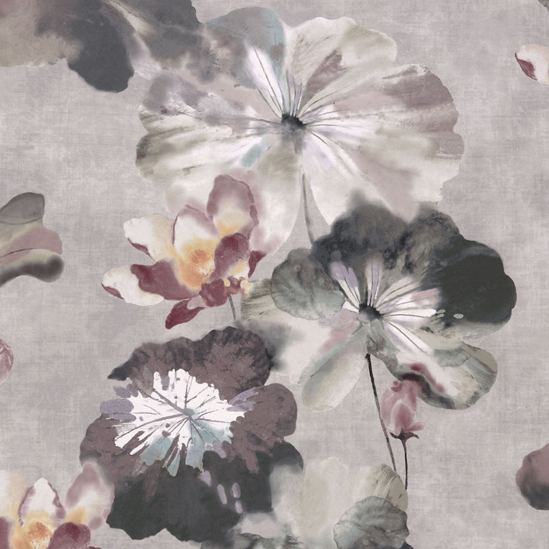 Maxwell - WATER LILIES (WP) - CHAMOMILE - Wallcovering by the 11 Yard Roll