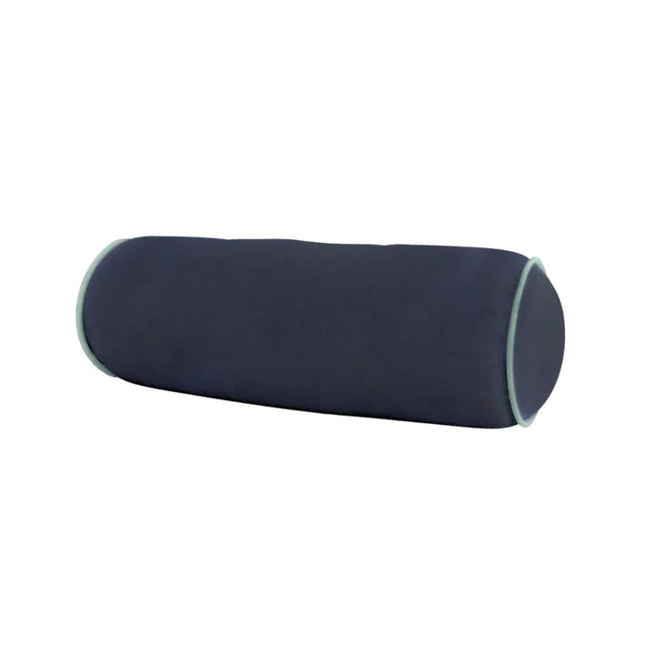 Laura Park 36" Round Bolster Pillow - For Queen/Full Beds - Cobalt Blue