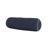 Laura Park 36" Round Bolster Pillow - For Queen/Full Beds - Cobalt Blue