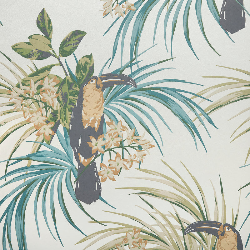 Maxwell - LE TOUCAN (WP) - EMERALD - Wallcovering by the 11 Yard Roll