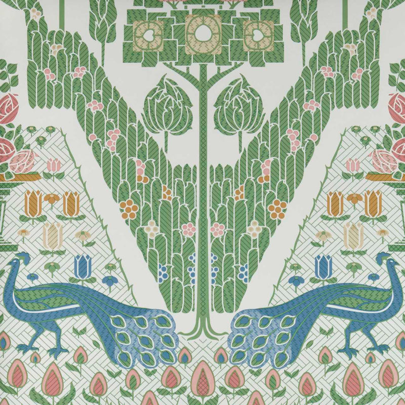 Maxwell Wallpaper - PEACOCK TOPIARY (WP) - Wallpaper by the 11 yard roll - Samples Available Upon Request - MFS-00820