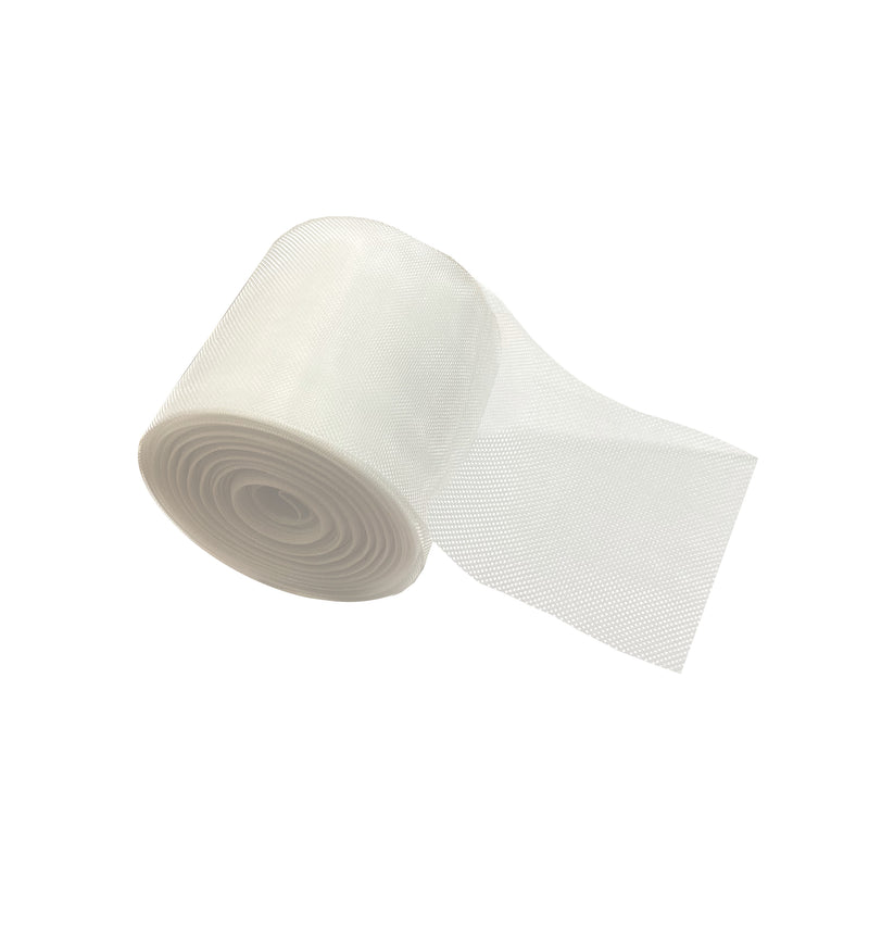 4 Inch Wide - Clear/Translucent Sew-in Drapery Buckram/Heading Tape - Available in Multiple Yard Pieces - Fabrics and Drapes