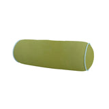 Laura Park 36" Round Bolster Pillow - For Queen/Full Beds - Green Velvet