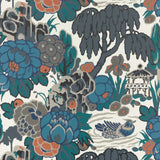 Maxwell - MANDARIN GARDEN (WP) - INK - Wallcovering by the 11 Yard Roll