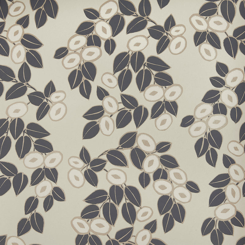 Maxwell - ROSETTA (WP) - JET - Wallcovering by the 11 Yard Roll
