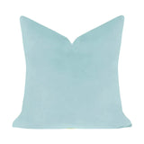 Laura Park - 22 x 22 Solid Velvet Pillow - Spa Blue