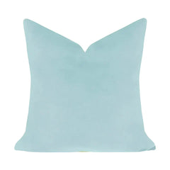 Spa Blue 22x22 Solid Velvet Pillow