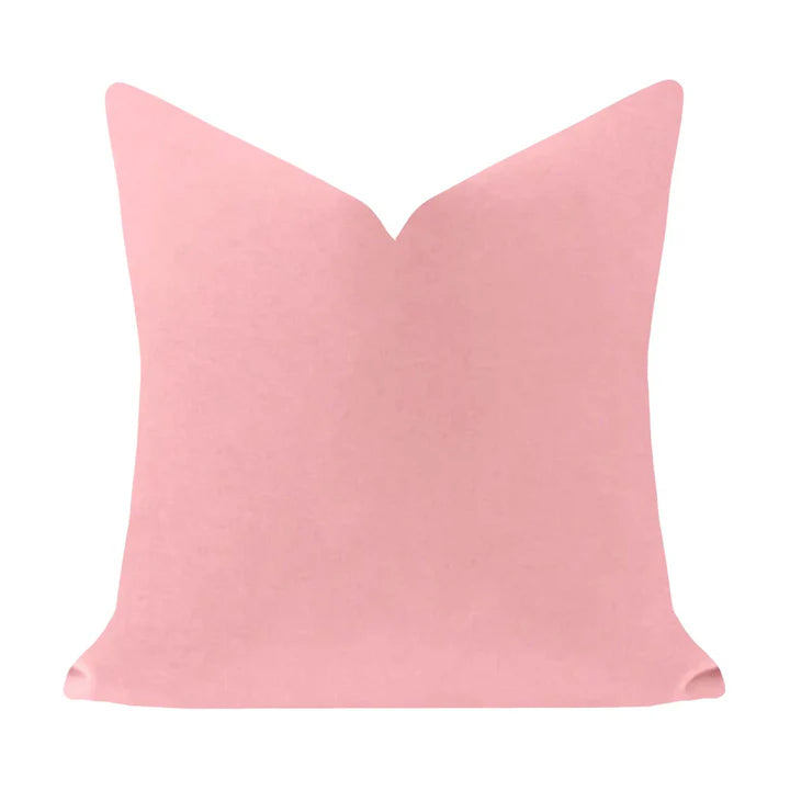 Laura Park - 22 x 22 Solid Velvet Pillow - Blush