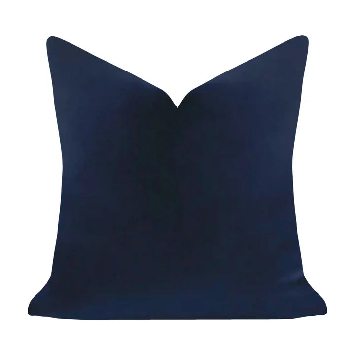Laura Park - 22 x 22 Solid Velvet Pillow - Cobalt Blue
