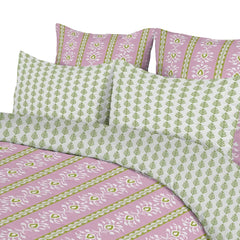 Rosemary Stripe Pink Comforter Set - Twin