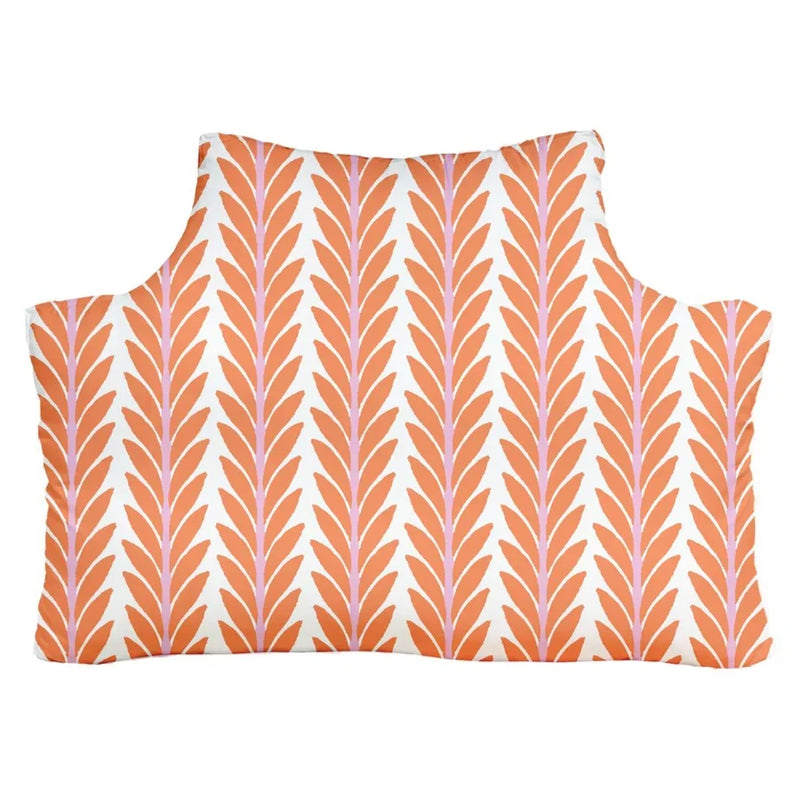 Frond Orange Headboard Pillow Twin XL