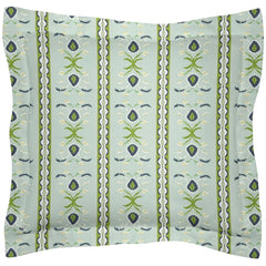 Rosemary Stripe Lagoon Microlux Sham - Euro