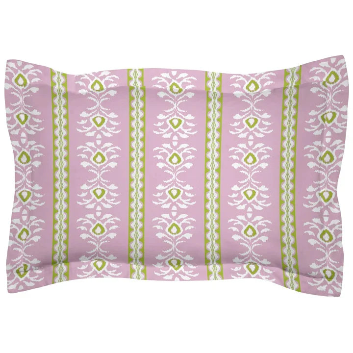 Rosemary Stripe Pink Microlux Sham - Euro