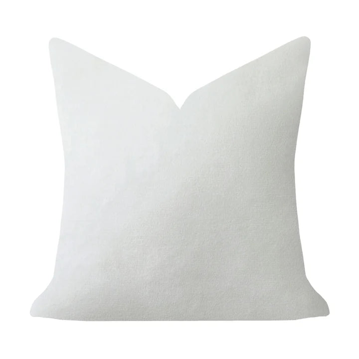 Laura Park - 22 x 22 Solid Velvet Pillow - White