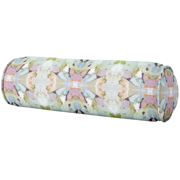 Laura Park 36" Round Bolster Pillow - For Queen/Full Beds - Martini Olives