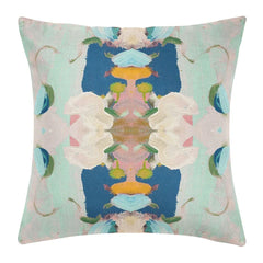 Monets Garden Navy 22x22 Pillow