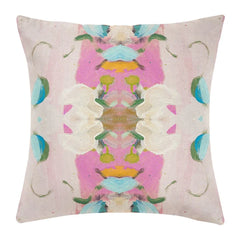 Monets Garden Pink 22x22 Pillow