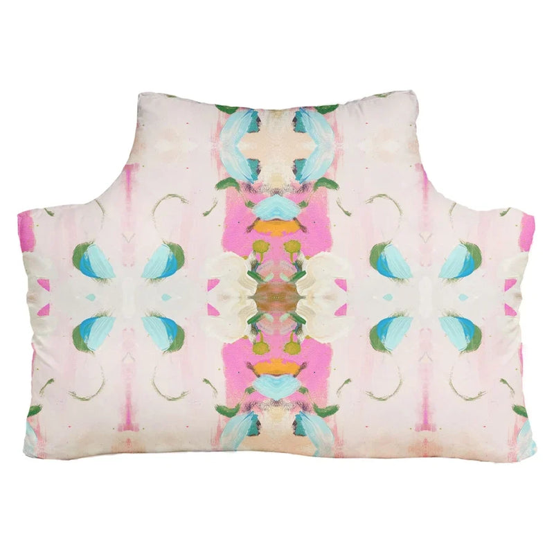 Monets Garden Pink Headboard Pillow Twin XL