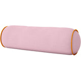 Laura Park 36" Round Bolster Pillow - For Queen/Full Beds - Orange and Pink