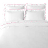 Laura Park- Full/Queen Scalloped Duvet Cover - Pink