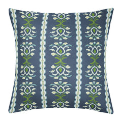 Rosemary Stripe Indigo 22x22 Pillow